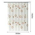 thumbnail image 3 of MERILER Modern Polyester Shower Curtain with Weighted Hem and Rings for Bathroom Decor, 3 of 7