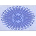 thumbnail image 1 of Ahgly Company Indoor Rectangle Patterned Light Slate Blue Area Rugs, 3' x 5', 1 of 6