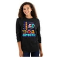 thumbnail image 3 of Airbrushed PACMAN Can't Catch Me Unisex Plus Size Long Sleeve Tee Shirt Brisco Brands 2X, 3 of 5