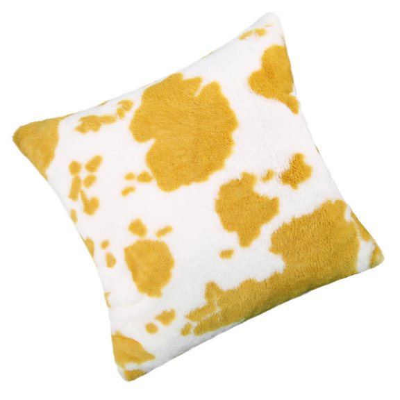 HEANUJJ Yellow Plush Throw Pillow Covers Set of for Couch Sofa Decorative