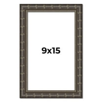 9x15 Frame Black Bamboo Solid Wood Picture Frame Width 1.5 Inches | Interior Frame Depth 0.5 Inches