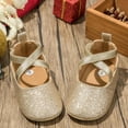thumbnail image 5 of BESLY 0-18M Toddler Baby Girls Shoes Moccasins with Rubber Sole Shoes Tassel Bow Girls Ballet Dress Shoes, 5 of 5