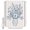 Blue, variant on Blue Floral Bathroom Shower Curtains with 12 Hooks Polyester Waterproof Shower Curtain for Stalls and Bathtubs Vintage Line Wildflowers Vase Pastoral Decorative Bathroom Privacy Curtain 36x78 Inches