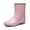 Pink, variant on AUXDIQ Wellington Boots Women Mid-calf Wellies Waterproof Rain Boots Outdoor Garden Shoes