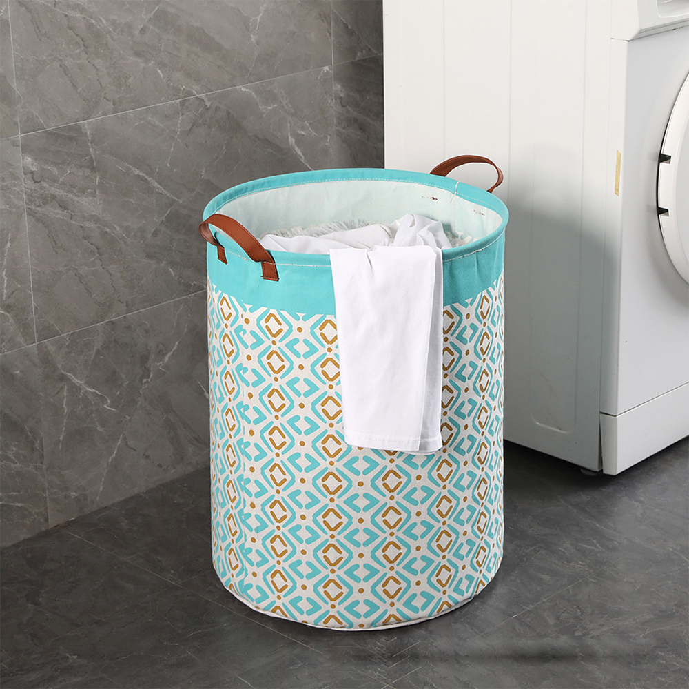 Niuer Clothes Hamper Waterproof Storage Basket With Handles Foldable