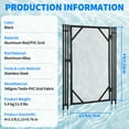 thumbnail image 2 of Removable Mesh Pool Safety Fence Gate with Stainless Steel Fastener, Easy DIY Installation for Child and Pet Protection, Weather Resistant, Fits Inground Pools, 4x2.5 ft or 4x12 ft or 4x108 ft, Black, 2 of 8