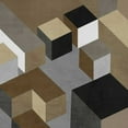 thumbnail image 2 of Simmions, Todd 26x26 Black Ornate Wood Framed with Double Matting Museum Art Print Titled - Cubic in Neutral I, 2 of 4