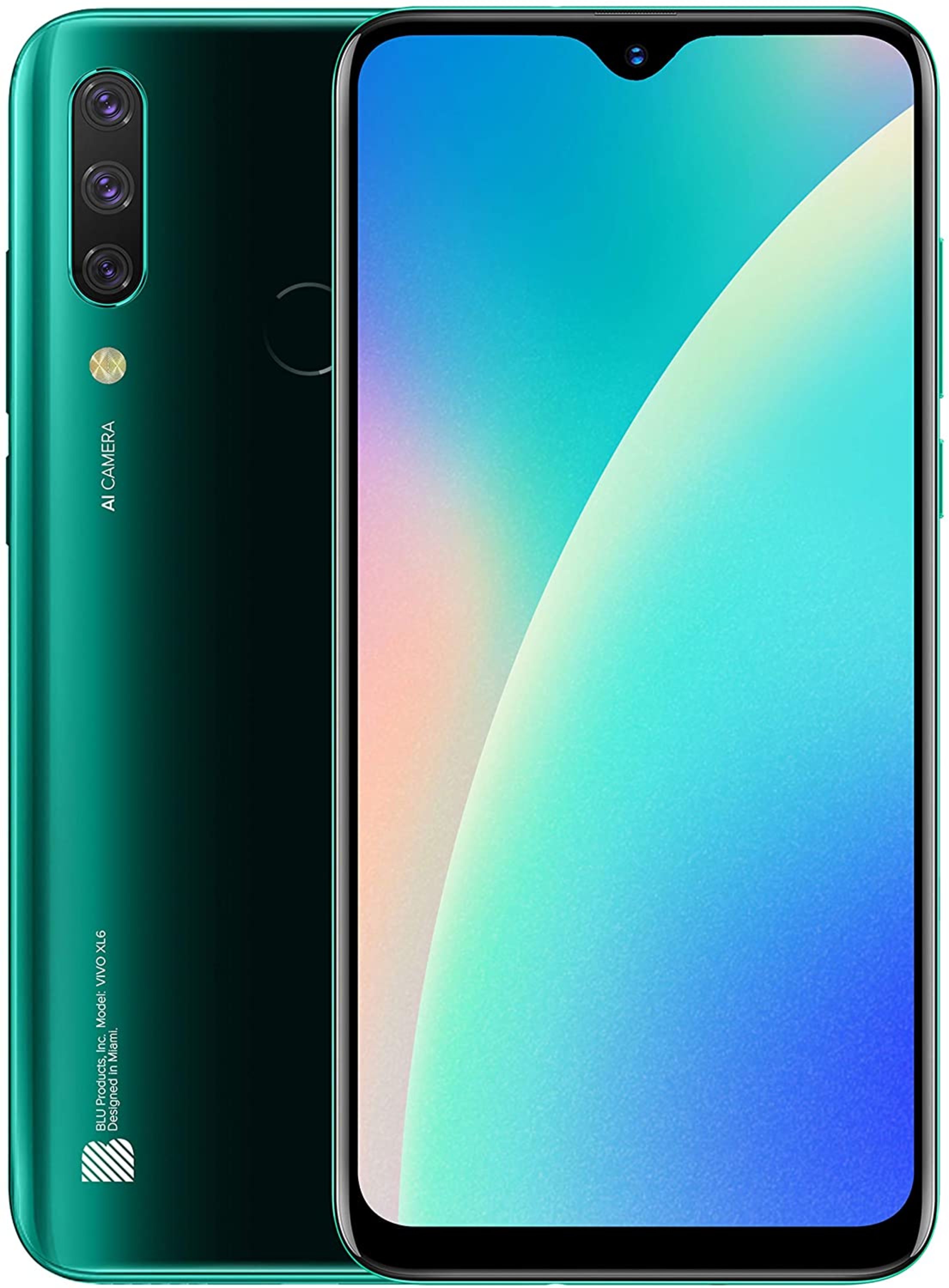 Blu Vivo Xl6 V0590ww 64gb Dual Sim Gsm Unlocked Android Smartphone Green Certified Refurbished Walmart Com