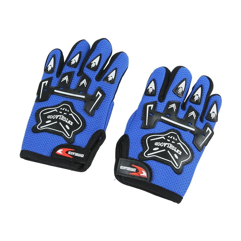 TCMT Kids Dirt Bike Helmet Blue Flame Skull Goggles Gloves DOT Certified M Size Walmart