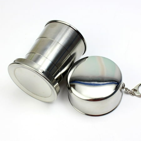 

Outdoor Travel Stainless Steel Folding Cup Telescopic Cup three section cup