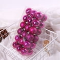 thumbnail image 2 of Christmas Ball Ornaments for Christams Decorations - 36 Pcs Xmas Tree Shatterproof Ornaments with Hanging Loop for Holiday Party Decor, Rose Red, 2 of 8