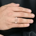 thumbnail image 6 of AFFY Nugget Style Men's Promise Ring In 10K Solid Rose Gold 9.50 MM Wide Ring Size-13.5, 6 of 6