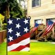 thumbnail image 5 of Bandera de jardín de 30 x 45 cm, bandera de EE. UU. de doble cara, 4 de julio, Día de la Independencia, decoración para casas de campo, juego de 2 piezas, 5 of 6
