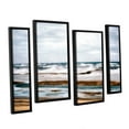 thumbnail image 2 of ArtWall Kevin Calkins "Winter Shore" 4-Piece Floater Framed Canvas Staggered Set, 2 of 2