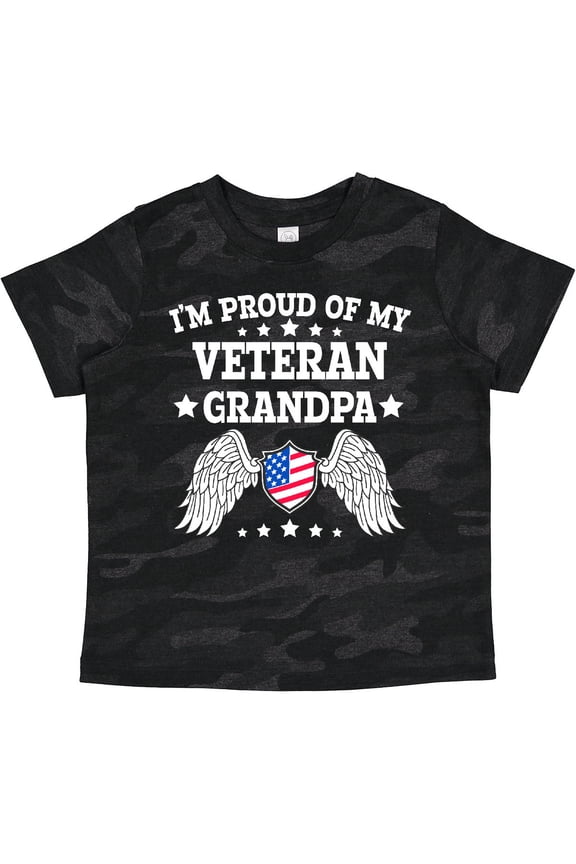 I'm Proud of My Veteran Grandpa Boys or Girls Toddler T-Shirt