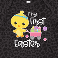 thumbnail image 4 of Inktastic My 1st Easter with Baby Chick and Eggs in Wagon Boys or Girls Baby Bodysuit, 4 of 5