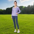 thumbnail image 2 of Chaqueta deportiva con capucha para mujer, bolsillos con cremallera completa y corte ajustado., 2 of 8