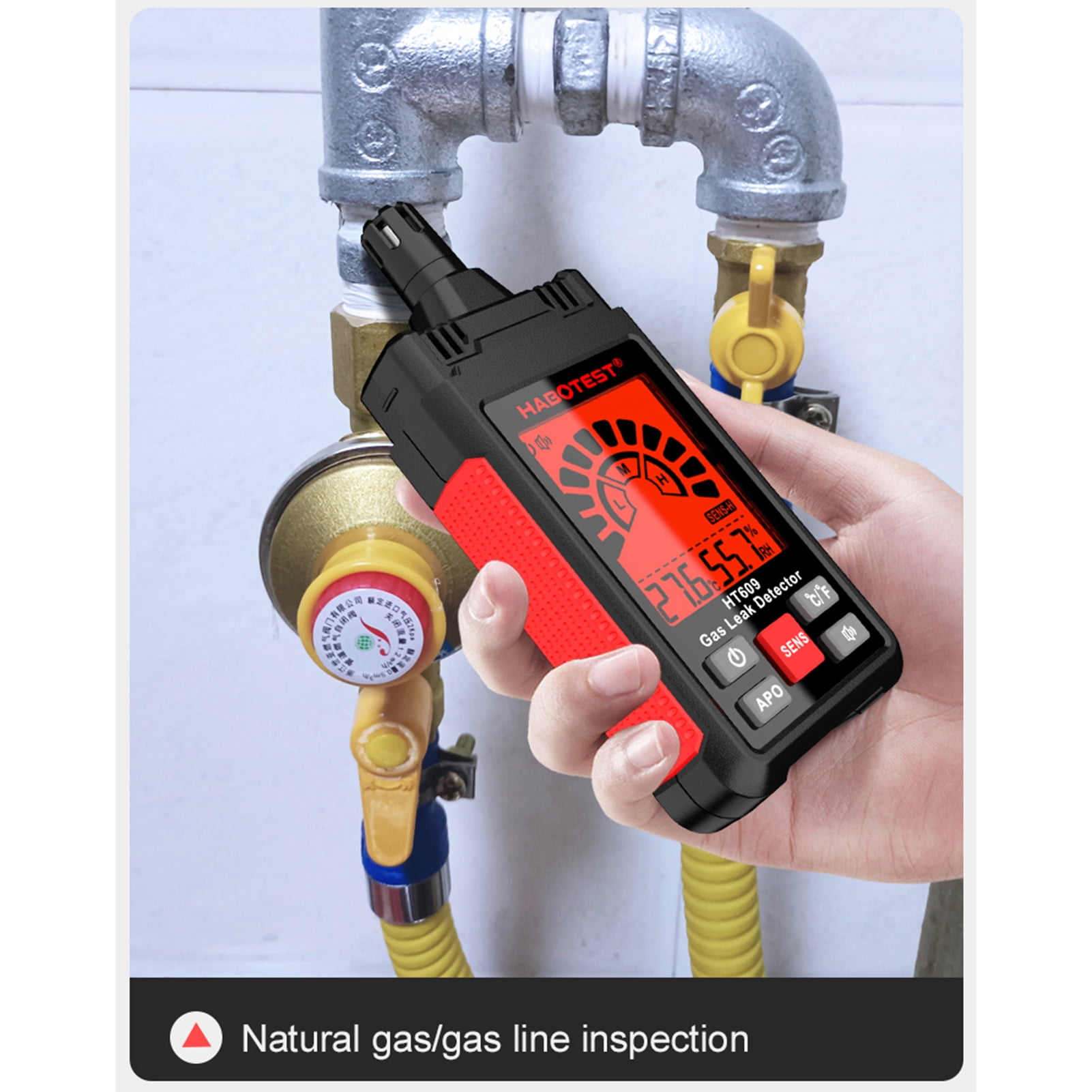 HT609 Gas Leak Detector with Temperature and Humidity Function