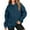 Navy, variant on LYXSSBYX Hoodies for Women Plus Size Women's New Fall and Winter Color Blocking Long-Sleeved Hooded Loose Large Size Casual Sweater Women