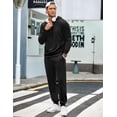 thumbnail image 3 of COOFANDY Men's Hoodie Tracksuit 2 Piece Slim Fit Sweatsuit Sets Casual Jogging Athletic Suits, 3 of 6