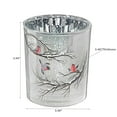 thumbnail image 2 of Glass Candle Holder Bird Large - Set of 2, 2 of 3