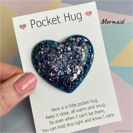 

For Colleague Family Friend Little Heart Pocket Hug Token Greeting Card Keepsake