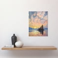 thumbnail image 2 of Sunrise Atmospheric Clouds Over Mono Lake Mountain Lakeside Landscape Modern Watercolour Painting Unframed Wall Art Print Poster Home Decor Premium, 2 of 4