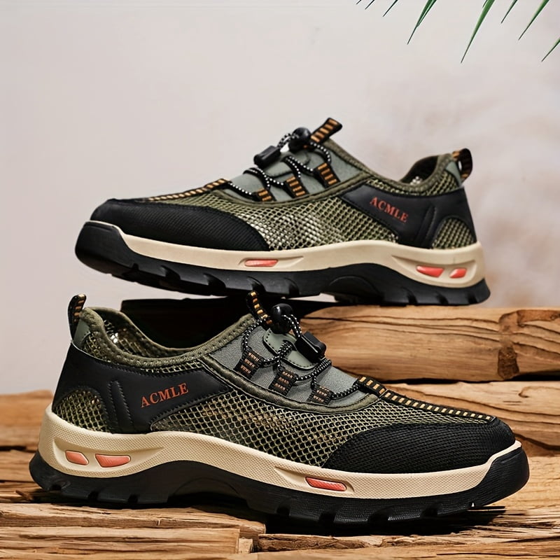 Men'S Summer Low-Top Sneakers - with Branding, Casual Slip-On Style, Comfortable Walking Shoes Breathable Mesh Hiking & Outdoor Shoes |Breathable Footwear|Slipon Sneakers