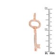 thumbnail image 3 of Luxurman Women 14K Natural 0.4 Ctw Diamond Key Pendant For Her (Rose Gold), 3 of 4