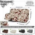 thumbnail image 7 of Xoenoiee Cardinal Flower Print Recliner Sofa Covers 3 Seater, Stretch Recliner Sofa Slipcovers with Storage Pockets Soft Reclining Couch Covers for Kids Pet, 7 of 7