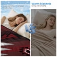 thumbnail image 2 of Red Black Cooling Blanket,Lightweight Breathable Summer Throw Blanket with Double Sided Cold Effect,Southwest Geometric Aztec Farmhouse Tribal Picnic Blankets Bed Sheet for Hot Sleepers 40"x60", 2 of 8
