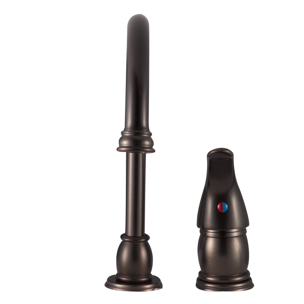 Dura Faucet Gooseneck Kitchen Faucet with Matching Side Sprayer for RVs - Venetian Bronze