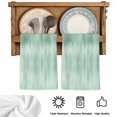 thumbnail image 5 of Green Kitchen Towels Set of 3, Modern Abstract Art Ombre Striped Absorbent Dish Towels for Kitchen, Microfiber Hand Towel, Quick Drying Tea Towel for Cleaning Decorative Dishcloths, 5 of 7