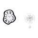 thumbnail image 5 of Reloj de pared redondo, silencioso, con números , de acrílico, sin . Pieza decorativa ideal para dormitorio, baño, oficina o como regalo., 5 of 8