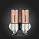 thumbnail image 5 of Inteprter Dispensador de jabón de ducha doble de acero inoxidable, soporte suave, caja de plástico Manual, accesorios de baño, suministros para el hogar Juegos de accesorios de baño Oro Inteprter HA011287-02B, 5 of 6