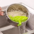 thumbnail image 4 of 1 Pack Durable Cleaning Half Round Rice Washing Sieve Cleaning Gadgets Kitchen Clip Tool, 4 of 4