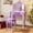 Purple, variant on INFANS Kids Vanity, 2 in 1 Wooden Princess Makeup Table and Stool Set with Tri-Folding Detachable Mirror 10 Accessories, Toddler Pretend Beauty Dressing Play for Girls Aged 3+