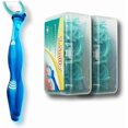 thumbnail image 1 of T.Smile NoFuss Dental Flosser Kit Long Handle 100 Refills Fluoride Free, 1 of 5