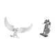 thumbnail image 5 of Estatua De ángel Caballero De Resina, Escultura Abstracta De Ala, Adorno De Arte Nórdico Para Oficina, Escritorio, Armario, Inauguración De La Casa, Estantería, Pasillo, Mesa, Centro De Mesa., 5 of 8