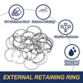 thumbnail image 3 of Uxcell Internal Retaining Rings, E-Clip Snap Ring Stainless Steel Internal Circlip for Automobile mm 26  20, 3 of 7