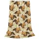thumbnail image 2 of Fotbe Cute Squirrel with Green Leaves Manta de Franela Acolchonada con Estampado, Súper Suave y Esponjosa, Extra Grande para Sofá, Cama, Uso Todo el Año-60"x50", 2 of 7