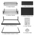 thumbnail image 5 of 2-Tier Under Sink Organizer Pull Out Basket Storage, 5 of 7