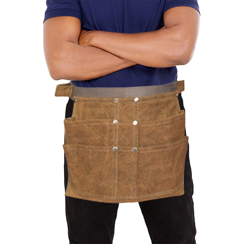 Xelparuc Garden Tool Belt, Canvas Waist Apron with Pockets, Hanging