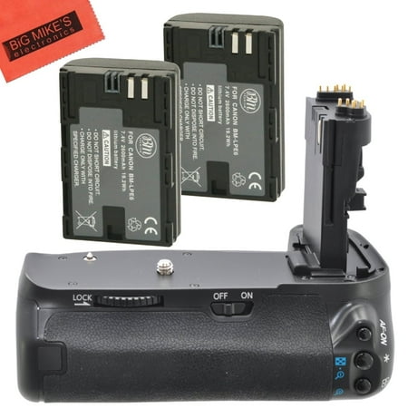 Camera Grip For Canon 60d Battery Grip Kit for Canon EOS 60D Digital SLR Camera Includes Qty 2 Replacement LP-E6 Batteries + Vertical Battery Grip + More!! ()