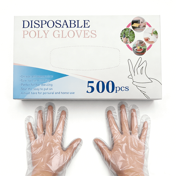 MEKBOK Disposable Gloves 500-pack - BPA & Latex Free - Gloves Disposable Latex Free - For Food Handling - Food Safe - For Cooking