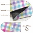 thumbnail image 6 of Spring Easter Checkered Round Area Rug 3.3 FT, Non Slip Small Entryway Kitchen Mat, Colorful Buffalo Plaid Washable Soft Circular Rug Non-Shedding Door Mat for Bathroom Playroom Kids Room, 6 of 9