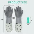thumbnail image 4 of Pet Grooming Gloves & Hair Remover for Cats and Dogs  2-in-1 Dog Bath Gloves with Finger Toothbrush & Extended Length  Comfortable & Efficient Silicone Pet Shower Set, 4 of 5