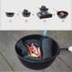 thumbnail image 5 of Soidarity Olla de carbón para barbacoa, arrancador de olla de carbón de mango largo multifuncional de Metal negro Estufas de camping, 5 of 6