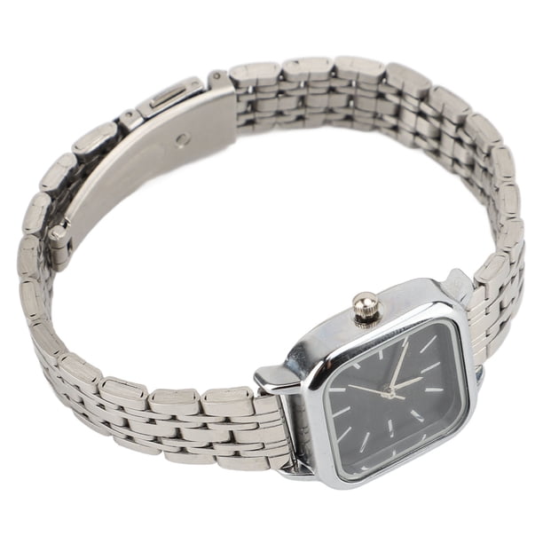 Reloj De Pulsera Para Mujer, Correa De aleación, Esfera Cuadrada, Espejo De Cristal, Hebilla De Pasador, Reloj Pequeño Para Mujer Para Regalo De Vacaciones
