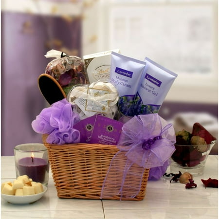 GBDS Lavender Relaxation Spa Gift Basket - spa baskets for women gift
